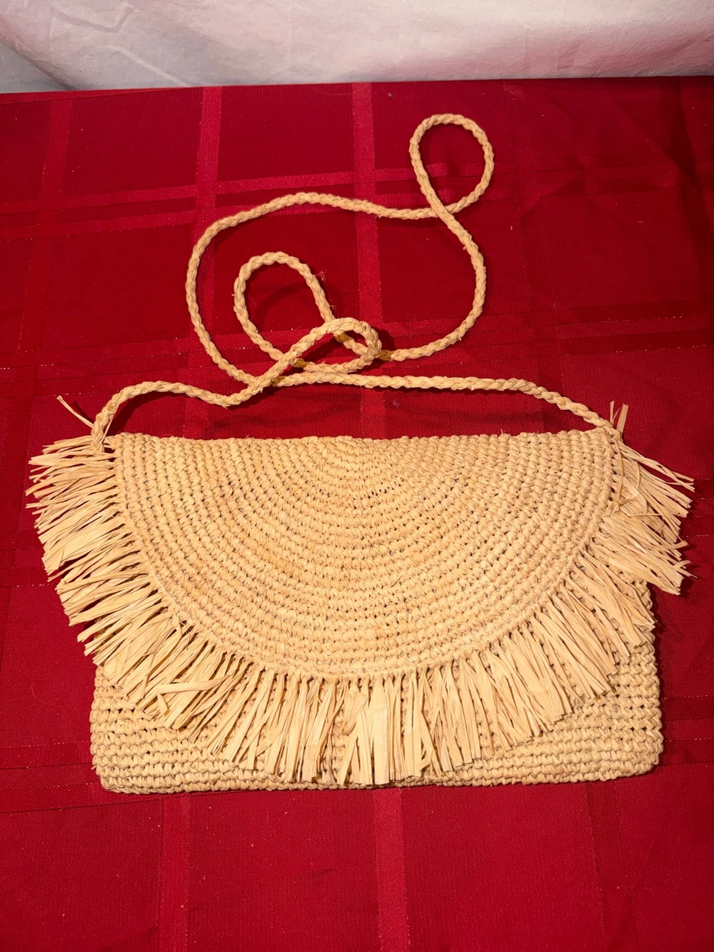 Ladies Mar Y Sol Straw Crossbody Bag beachy boho vacation summer
Approx 10X 6”